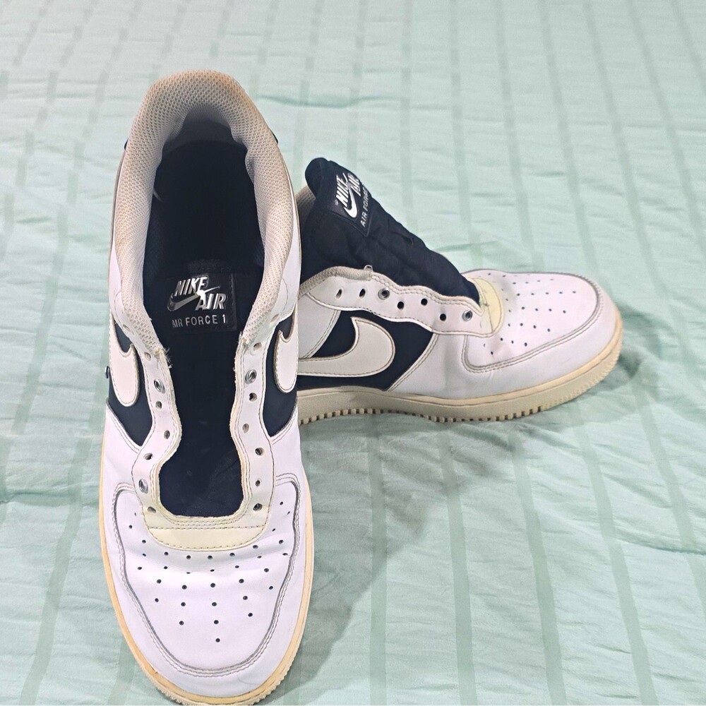 Nike Air Force 1 '07 Premium Silver Chain White/Black Low Top Leather DA8571